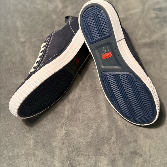NWT LEVI’S Anikin Canvas Men's Navy Blue Sneakers Size 10 - Picture 6 of 10